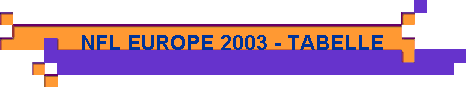  NFL EUROPE 2003 - TABELLE 