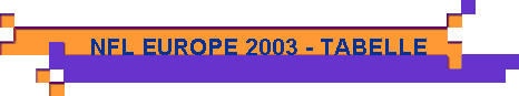 NFL EUROPE 2003 - TABELLE